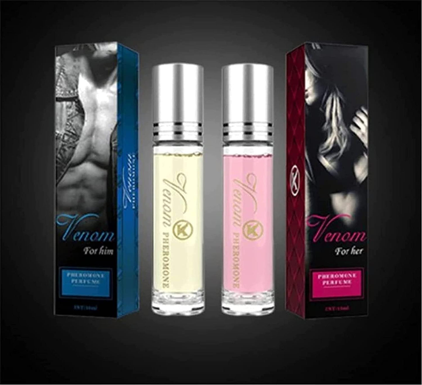 Pheromone Perfume for Woman, Pheromones Perfumes for Women with Roll on - Long Lasting Natural, Ladies Perfume (For Women-2Pcs)