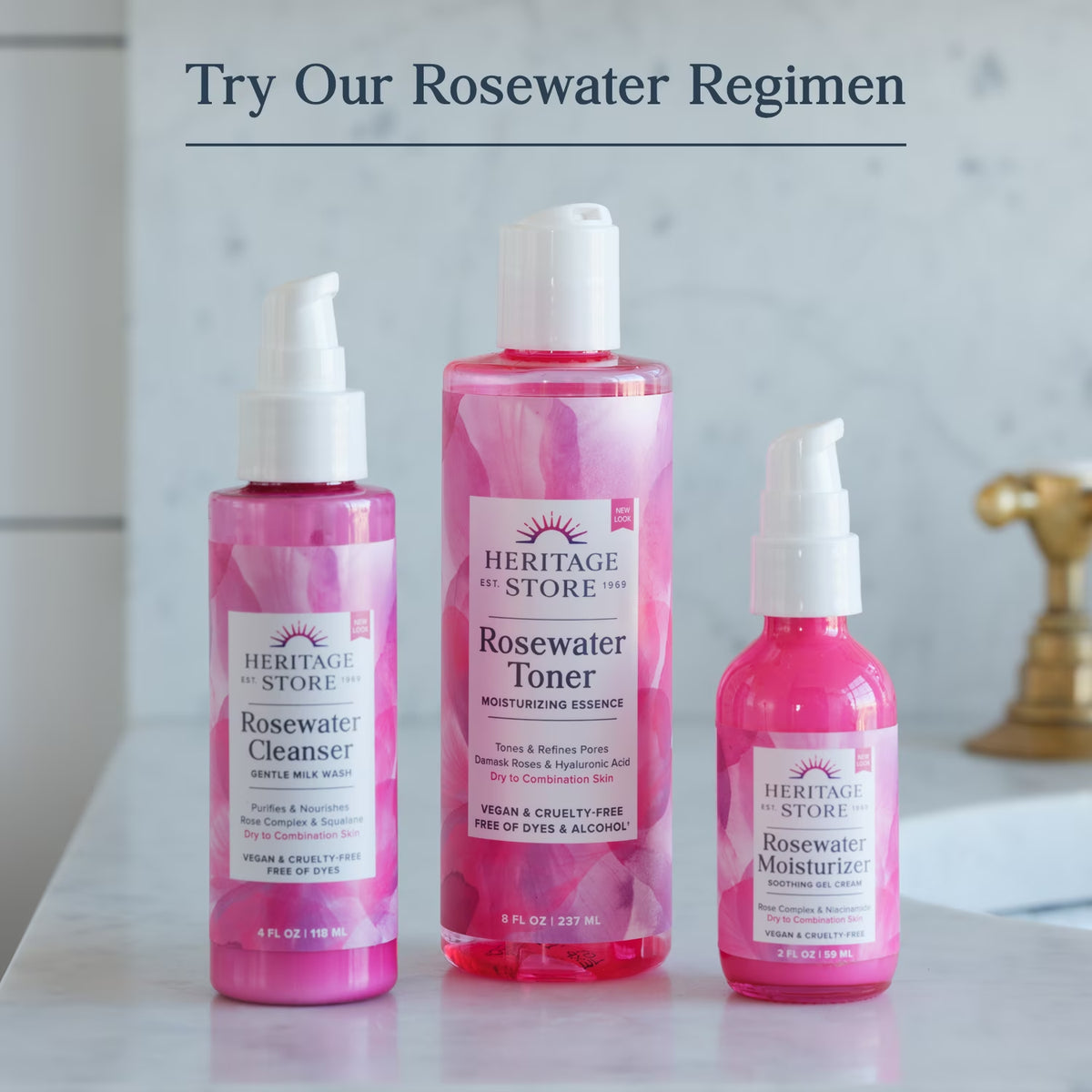 Rosewater Facial Mist - Hydrating Face Spray, 2 Fl Oz