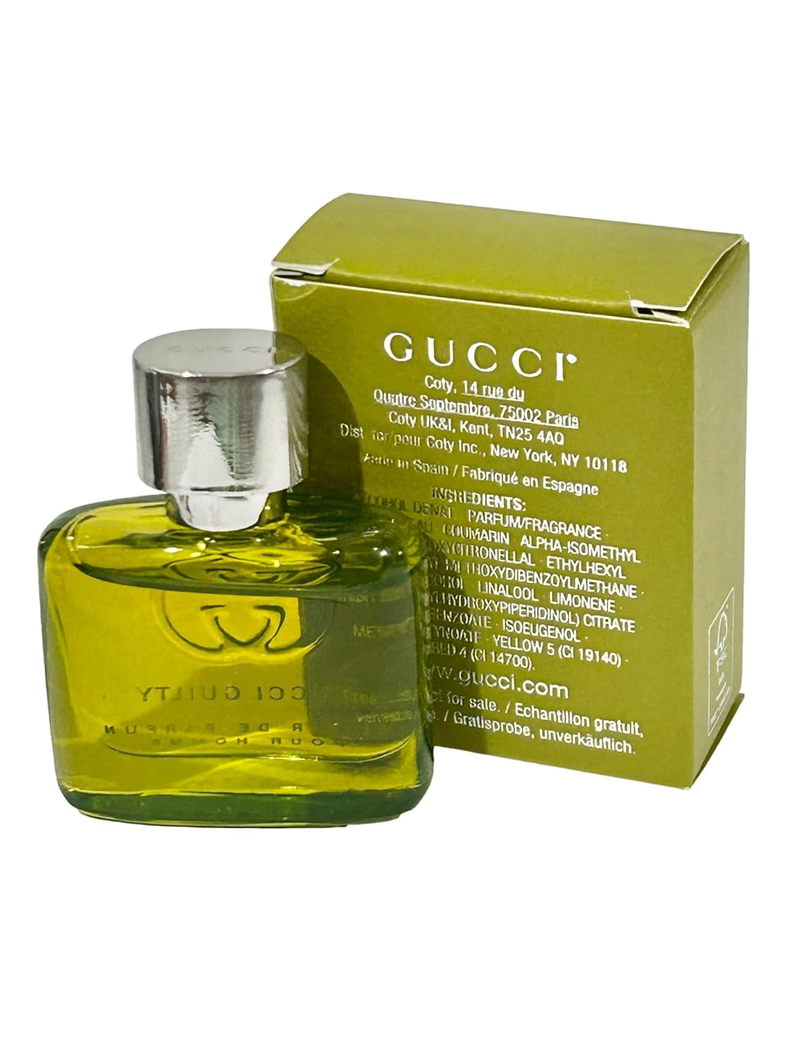 Gucci Guilty Elixir Men's Perfume Mini Travel Size 5 ML / 0.16 oz (Splash On)