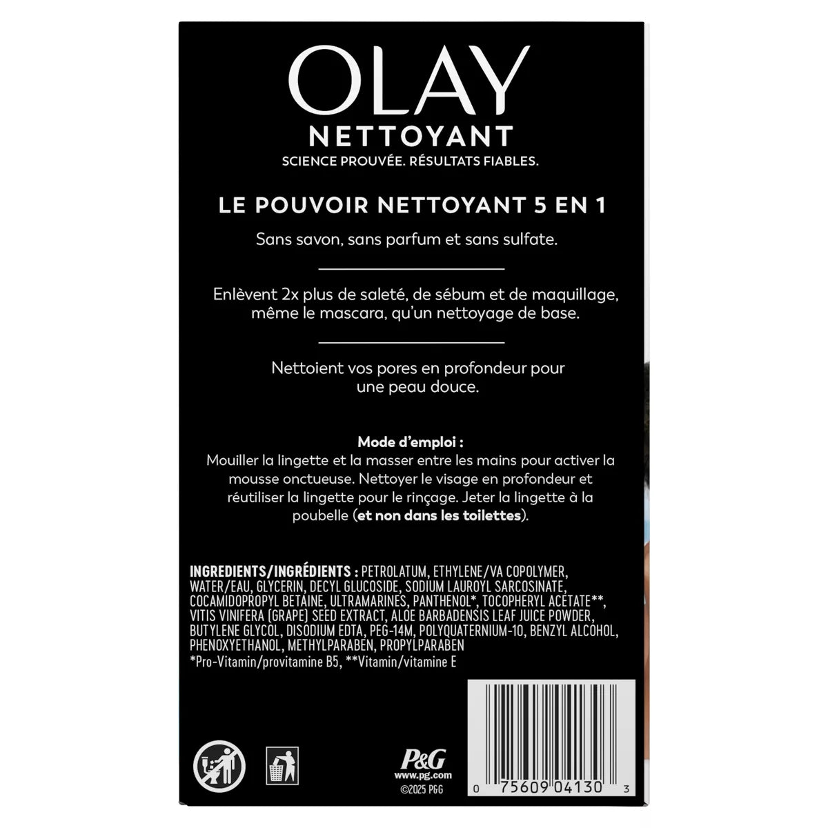 Olay Daily Facials Unscented Makeup Remover Cleansing Wipes - 66 Count