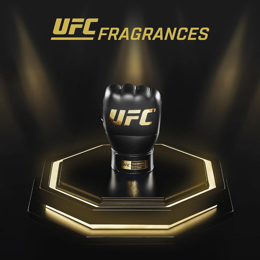 UFC Takedown - Cologne for Men - Long Lasting Marine Amber Scent - Perfume for Men with Mint Pepper Patchouli Notes in UFC Glove Bottle - 3.4 Oz.