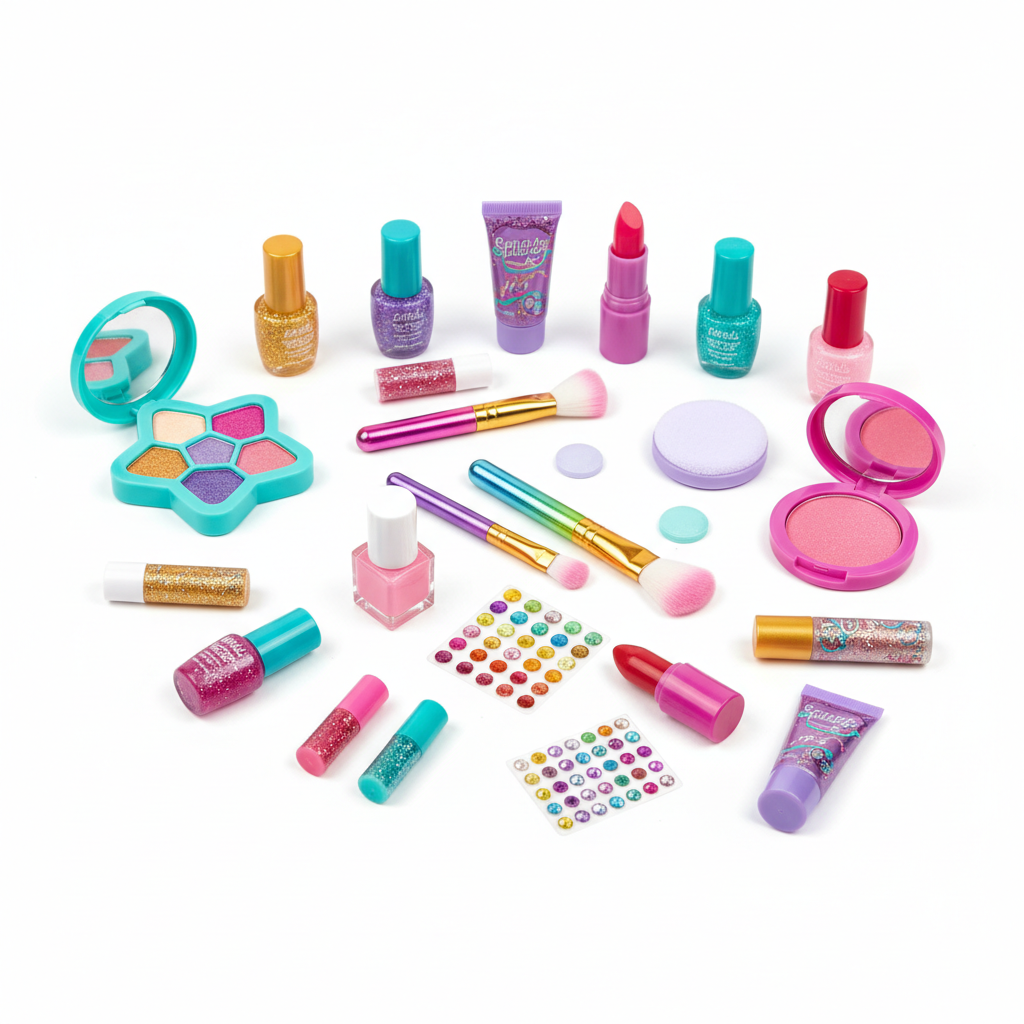 58-piece children's makeup toy playset