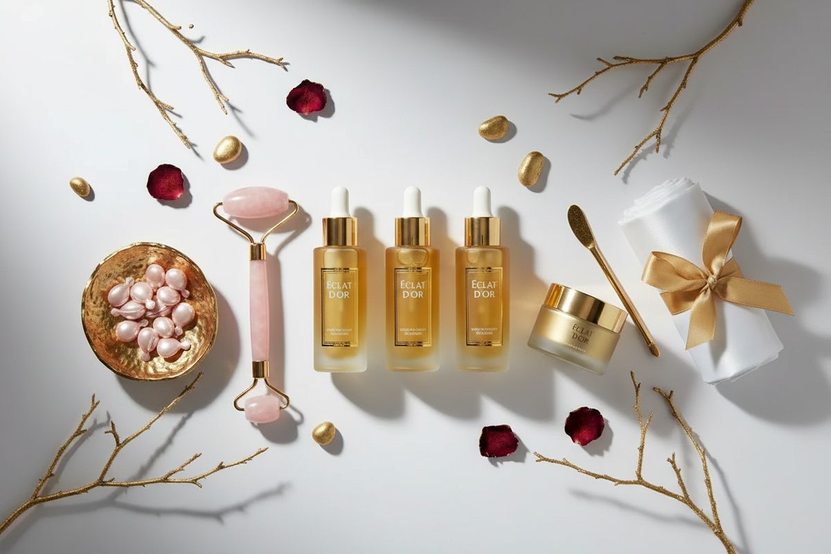 Éclat D'Or Skincare - White Background