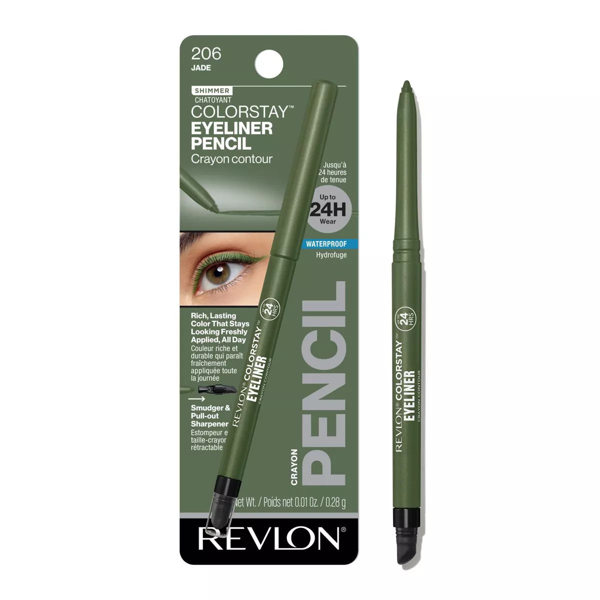 Revlon ColorStay Waterproof Eyeliner Pencil with Built-In Sharpener - 0.01 oz