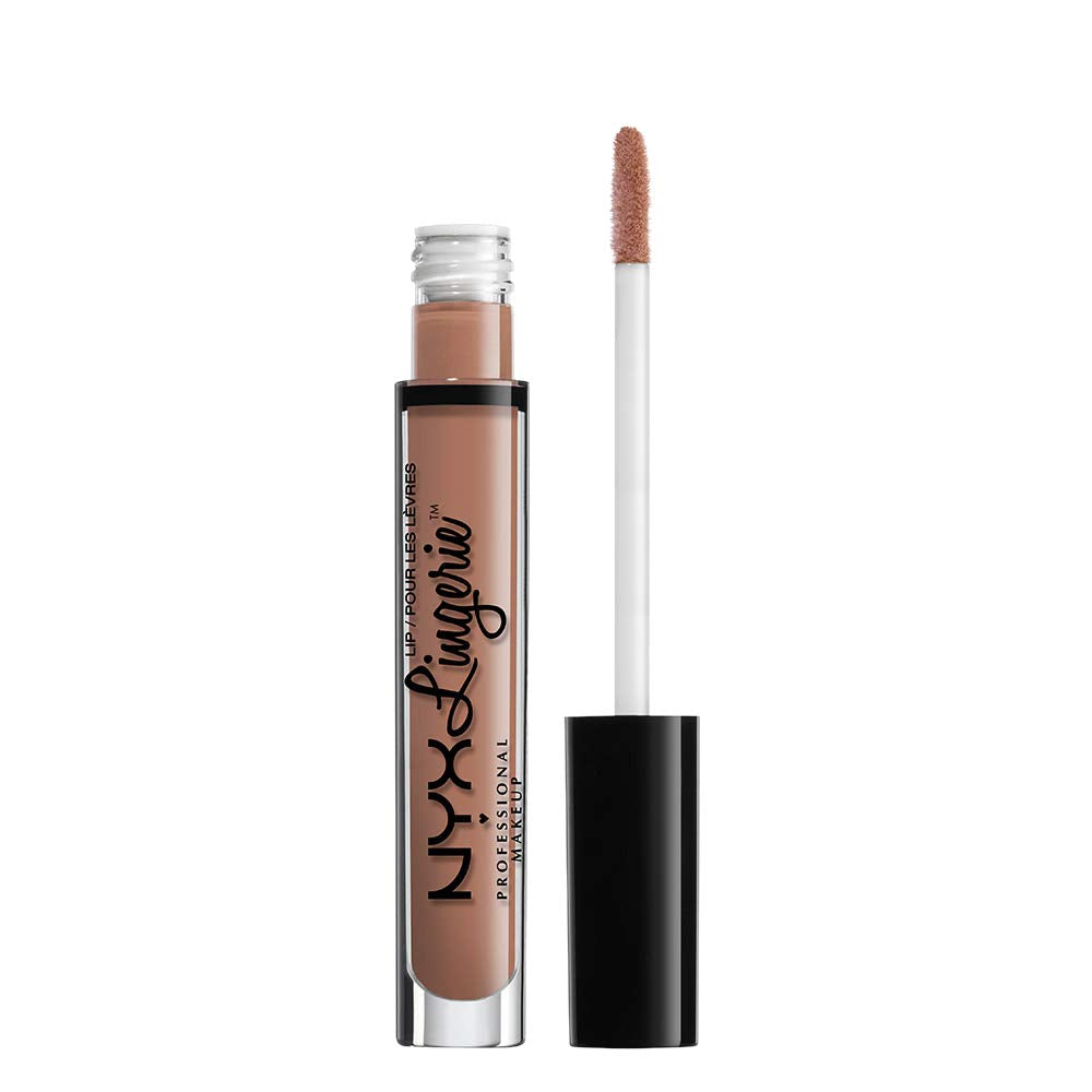 NYX Professional Makeup Lip Lingerie Matte Liquid Lipstick in Satin Ribbon - Nude Beige