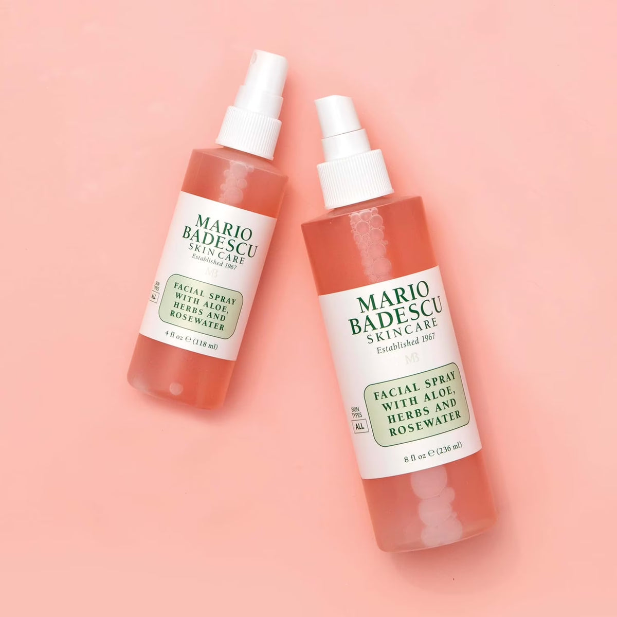 Mario Badescu Rosewater and Aloe Vera Facial Spray Toner, 2 oz