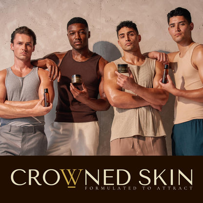 Crowned Skin Empire Men's Body Butter Cologne | Smoky Citrus Musk | Featured on Shark Tank | Infused with Lemon, Lavender, Shea, and Mango Butters | Long-Lasting Fragrance | 4.4 oz