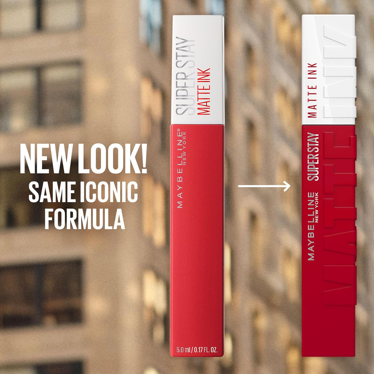 Maybelline Super Stay Matte Ink Liquid Lipstick - Long-Lasting High Impact Color, Up to 16 Hours Wear, Ruler Shade, Deep Cranberry, 1 Count (Packaging May Vary)