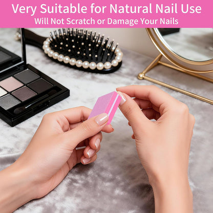 50-Pack Mini Nail Buffers for Acrylic and Natural Nails