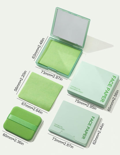 300-Count Oil Blotting Papers for Face - Shine Control and Makeup Preservation