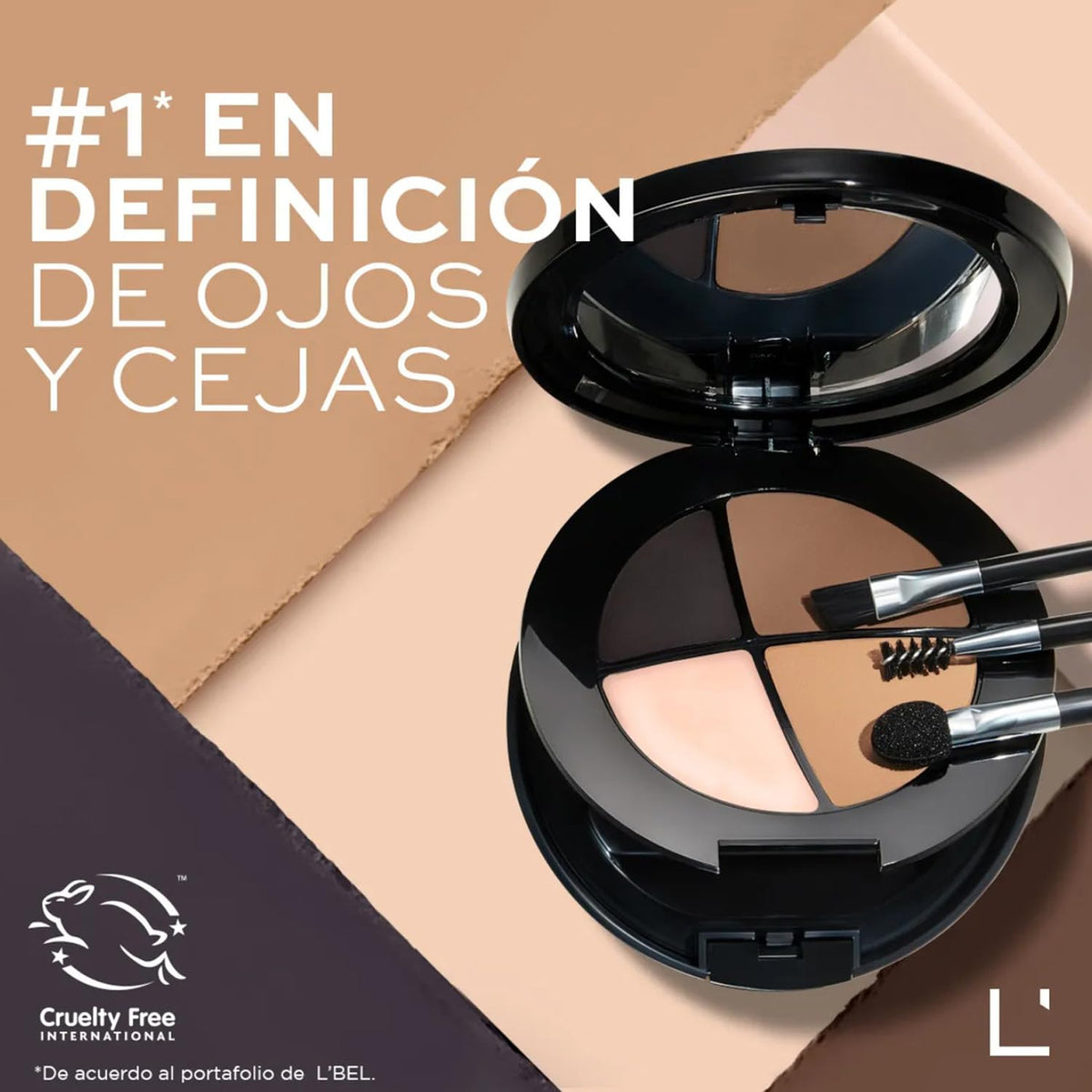 L'BEL Perfecting Kit for Flawless Brows and Eyes 4.4G