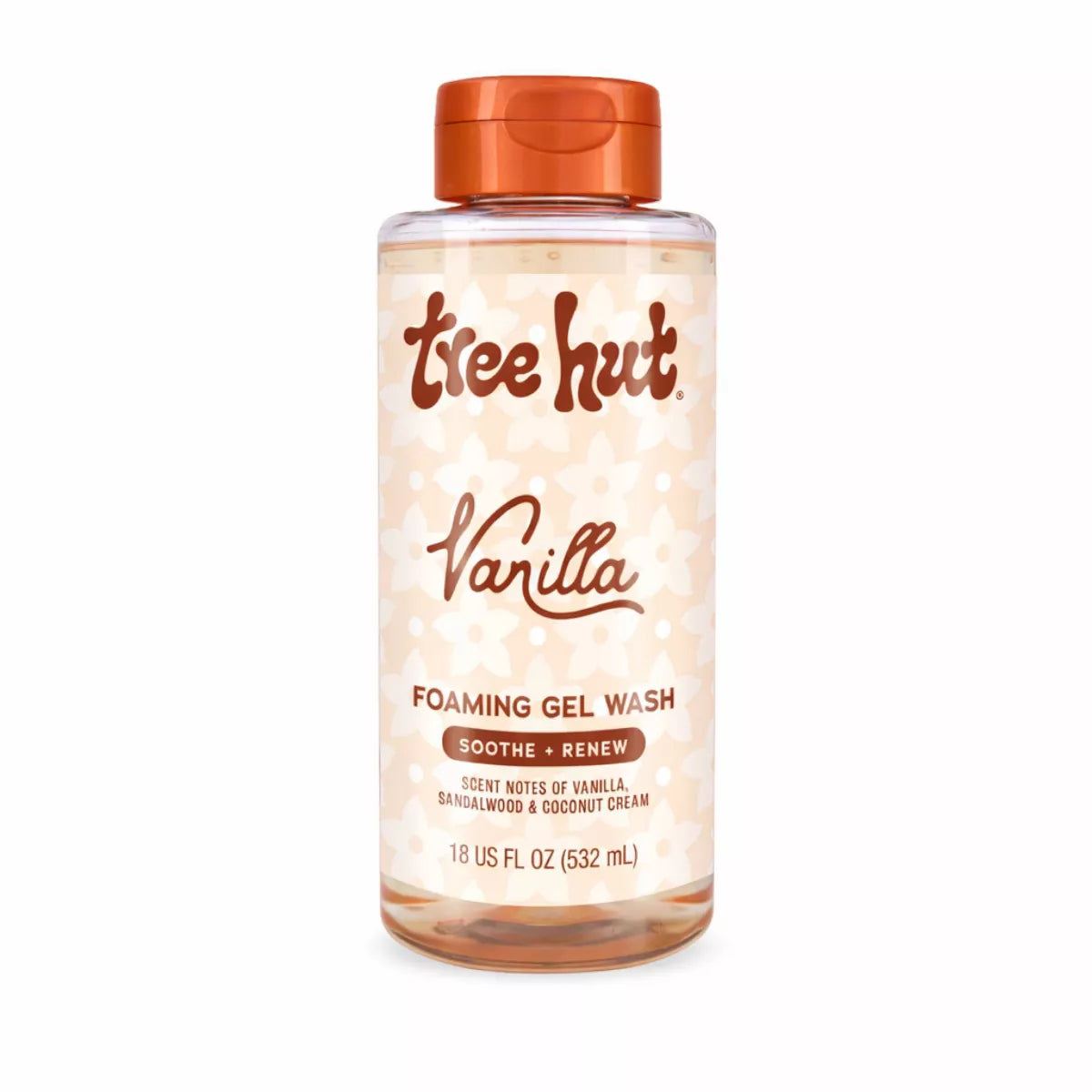 Tree Hut Vanilla Foaming Gel Body Wash, 18 Fl Oz