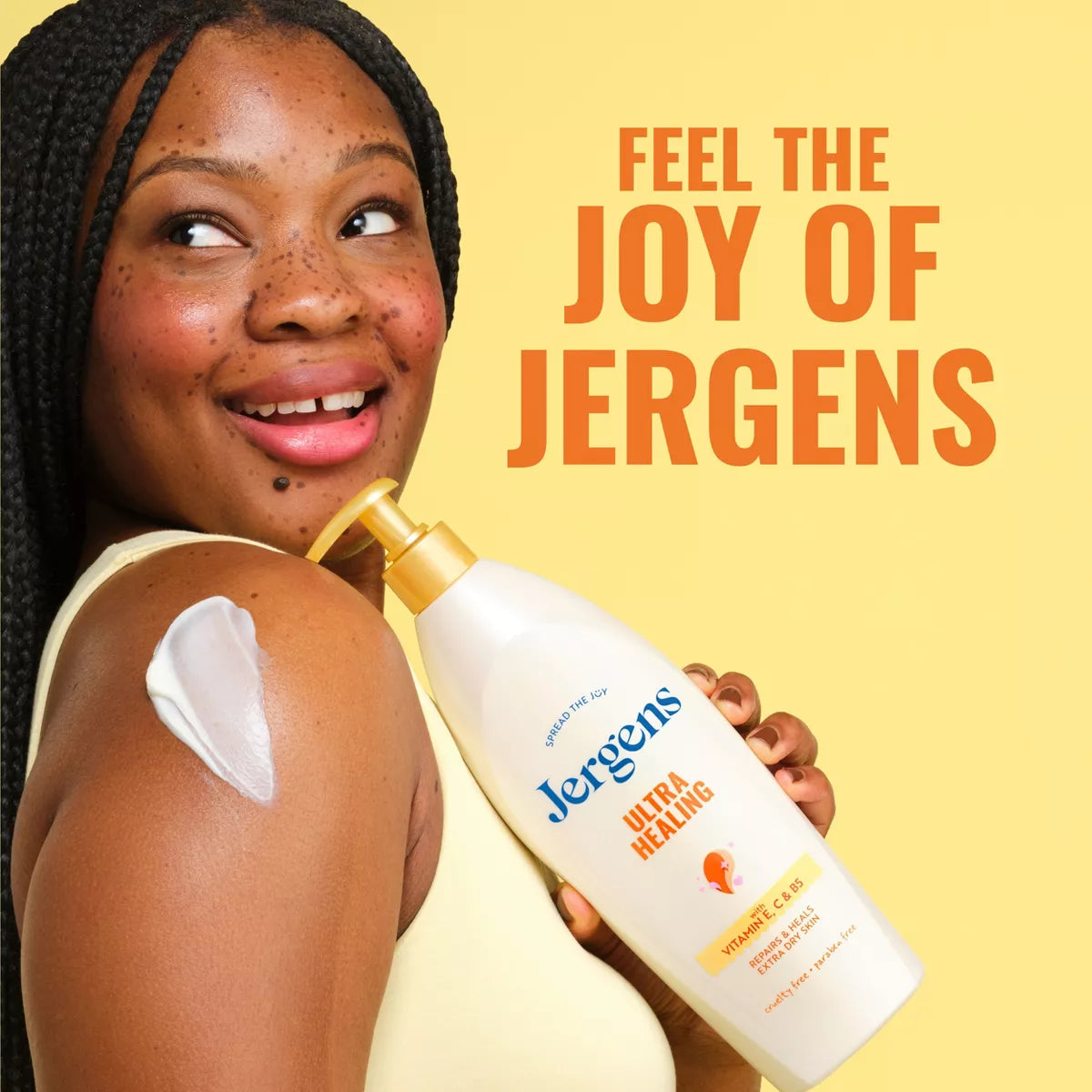 Jergens Ultra Healing Moisturizing Lotion for Dry Skin with Vitamins C, E, and B5