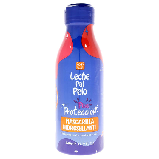 Leche Pal Pelo Hydro Seal Color Protection Mask with Collagen Extract and Avocado Oil - Frizz Reduction Formula - 14.9 Oz