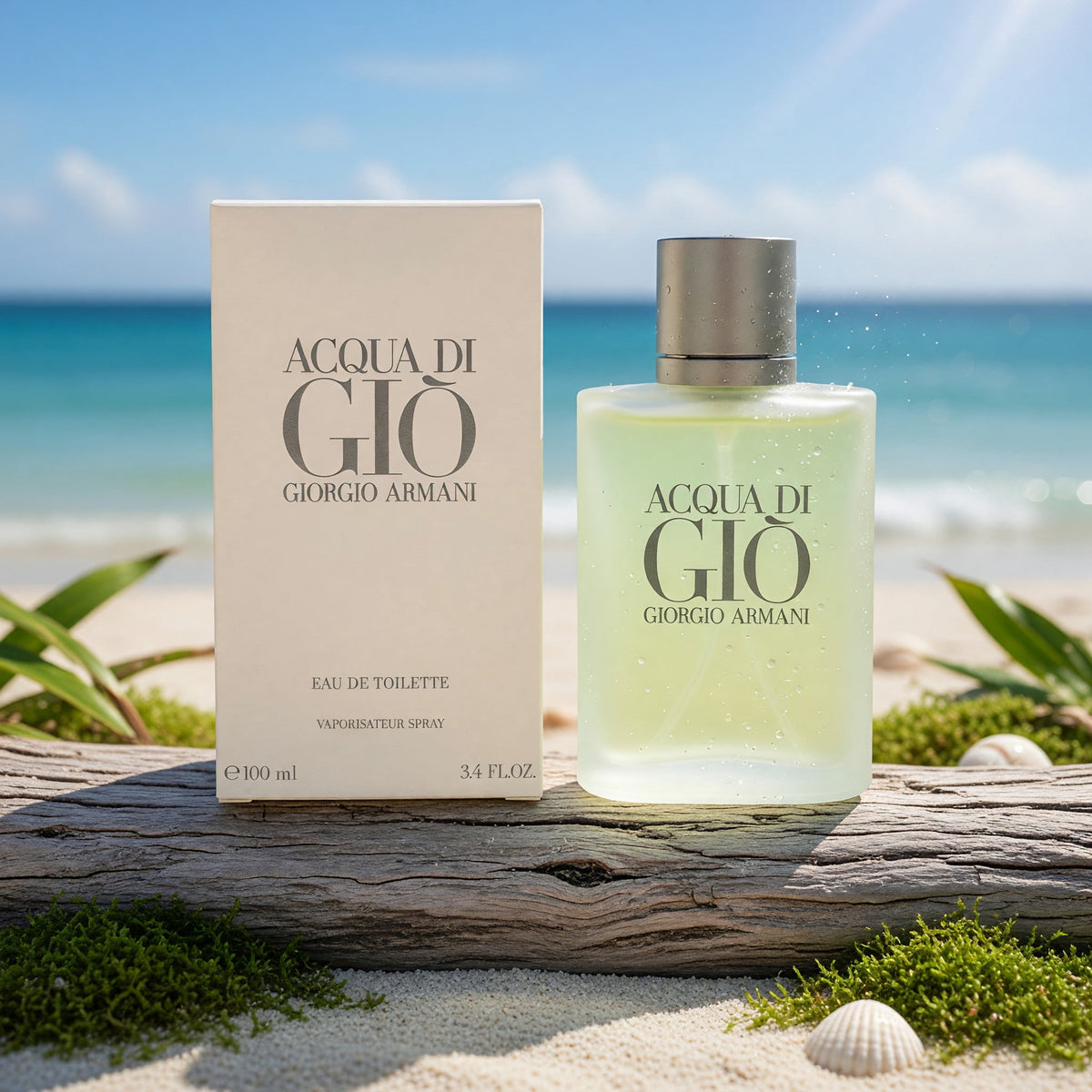 Experience the Essence of the Mediterranean with Acqua Di Gio Eau de Toilette Spray for Men - 3.4 oz of Timeless Elegance