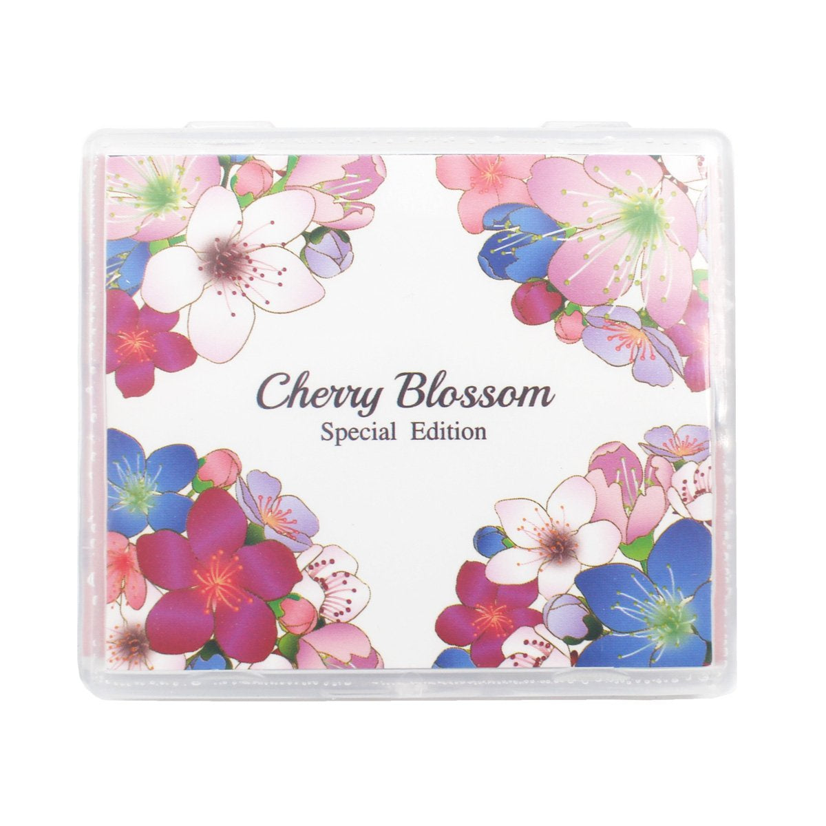 Cherry Blossom Natural Oil Blotting Paper with Mirror Case - 100 Sheets, Korean Skincare Essential