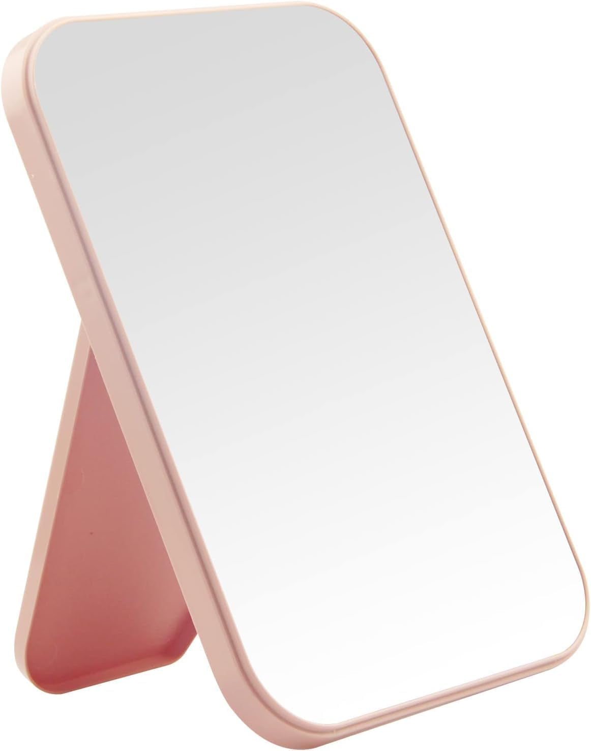 8-Inch Dual-Purpose Square Mirror: Pink Princess Design for Desktop and Wall Hanging