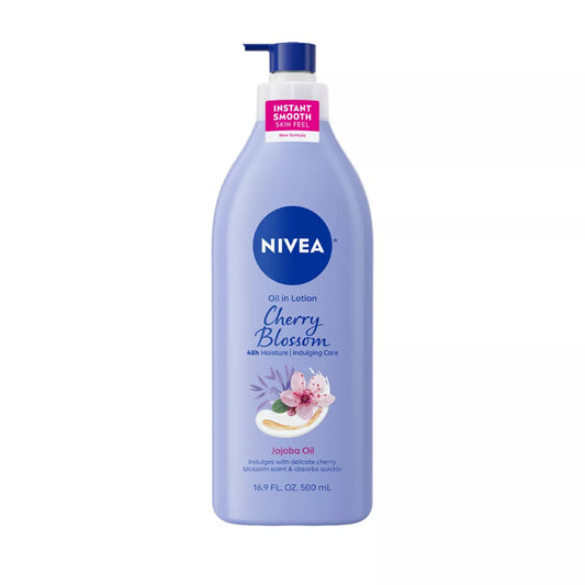 Nivea Cherry Blossom and Jojoba Oil Infused Body Lotion - 16.9 Fl Oz