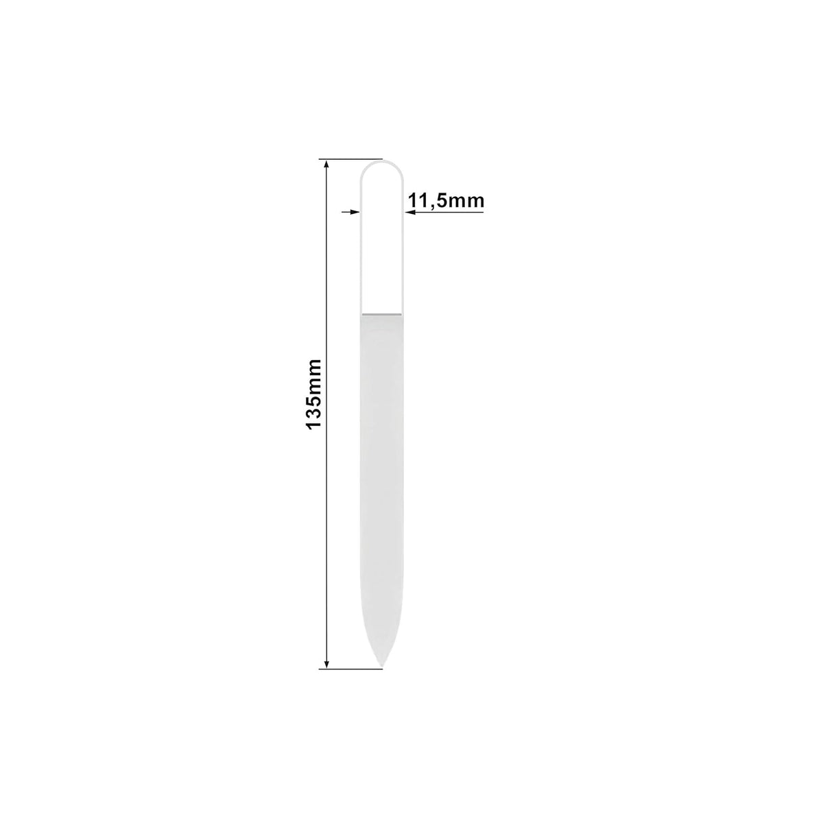 Mont Bleu Premium Tempered Glass Nail File - Handmade Czech Crystal Nail File for Natural Nails