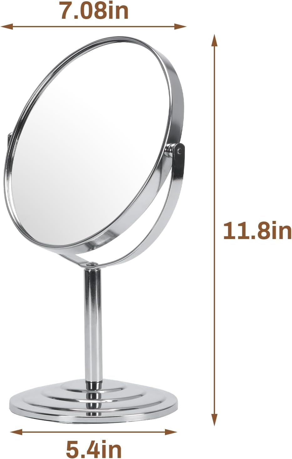 3X Magnifying Vanity Makeup Mirror for Tabletop Use