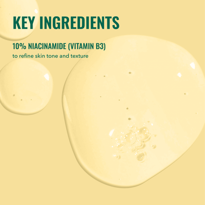 Niacinamide Serum, 10% Niacinamide for Texture and Pore Refinement, Brightening Facial Skincare, 1 Fl Oz