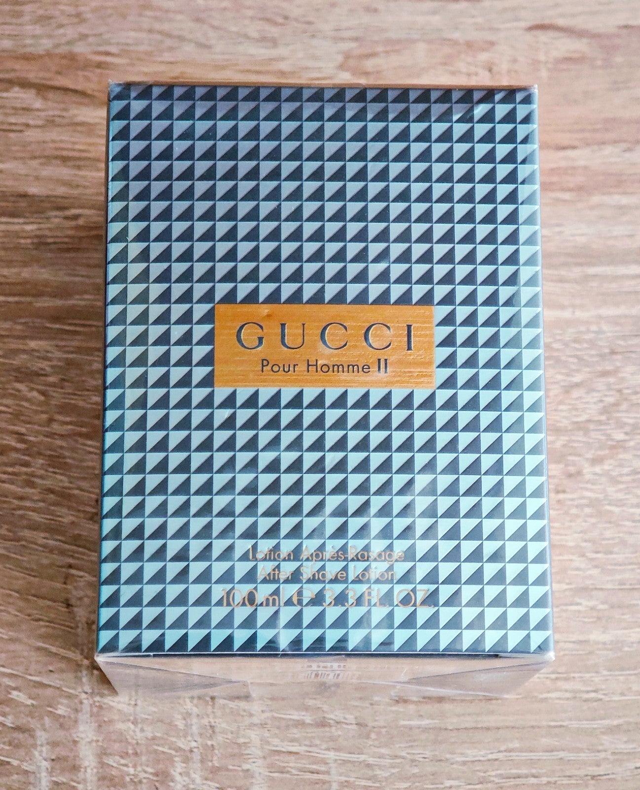 Gucci Pour Homme II After Shave Lotion for Men, 3.3 Fl Oz (100 mL), Sealed