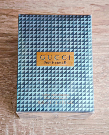 Gucci Pour Homme II After Shave Lotion for Men, 3.3 Fl Oz (100 mL), Sealed