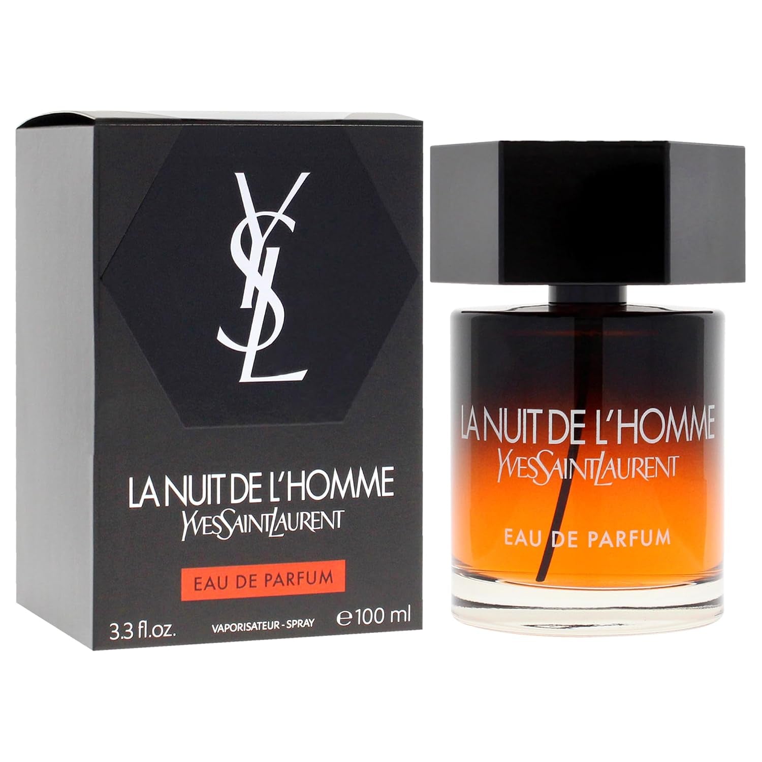Yves Saint Laurent La Nuit De L'Homme Eau de Parfum Spray for Men, 3.3 Ounce - New 2019 Launch