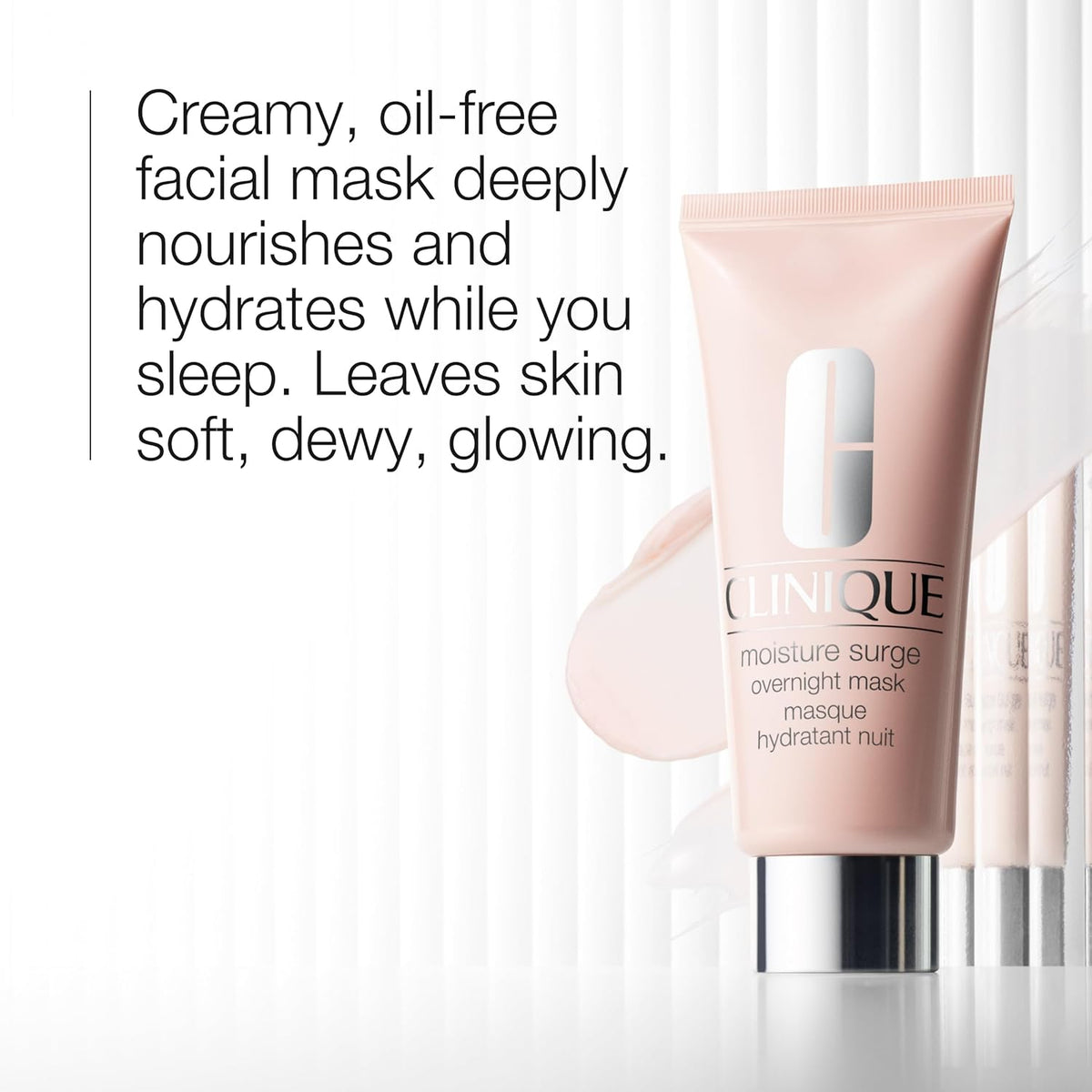 Clinique Hydration Heroes Gift Set | Moisture Surge 100H Moisturizer | Moisture Surge Overnight Mask | Lip Treatment | Hydrating + Glow | Includes 3 Travel Size Pieces
