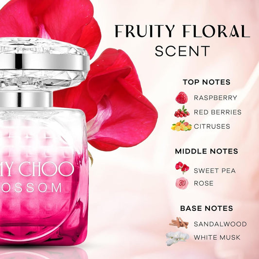 Jimmy Choo Blossom Women's Perfume Set (60ml) with Two Travel-Size Fragrances