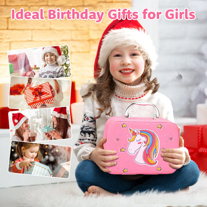 Children's Washable Makeup Kit - Princess Dress-Up Toys for Girls Ages 3-12, Ideal Birthday Gift