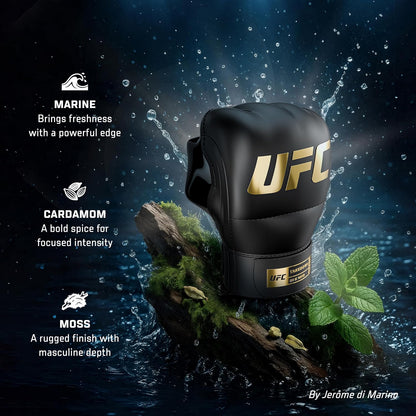 UFC Takedown - Cologne for Men and Body Spray Set - Marine Amber Perfume for Men with Mint Pepper Patchouli Notes - Long Lasting Scent - 2 Pc