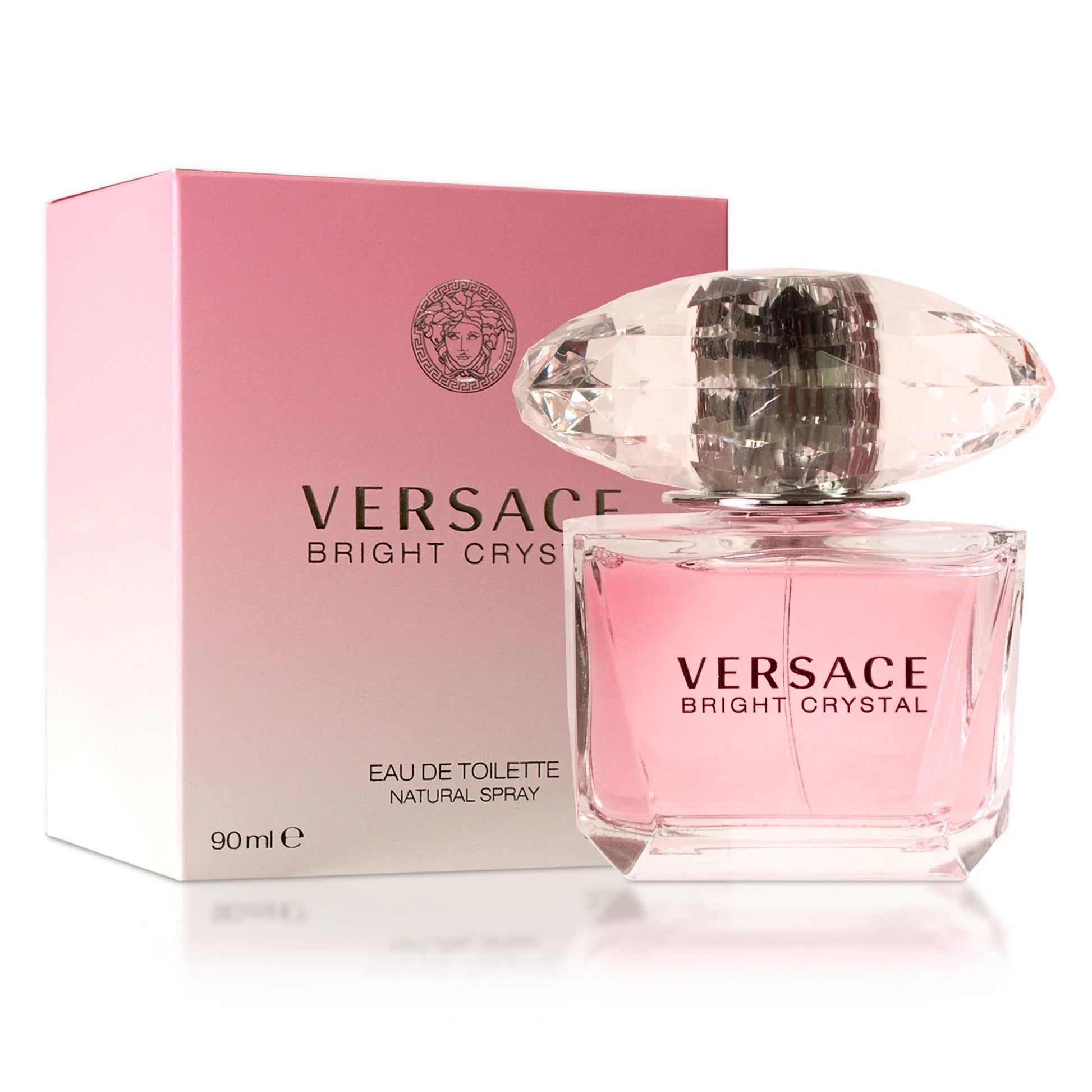 Indulge in Elegance: Versace Bright Crystal Eau de Toilette Spray for Women - 3 oz of Timeless Floral Bliss