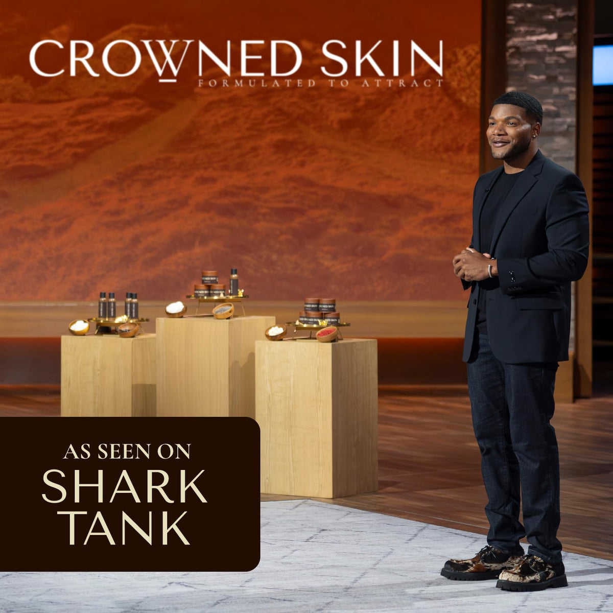 Crowned Skin Empire Men's Body Butter Cologne | Smoky Citrus Musk | Featured on Shark Tank | Infused with Lemon, Lavender, Shea, and Mango Butters | Long-Lasting Fragrance | 4.4 oz