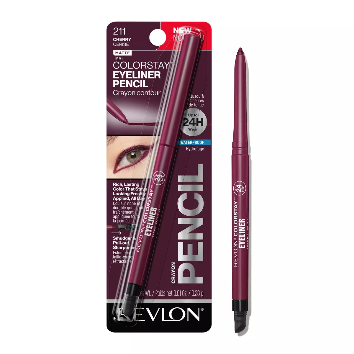 Revlon ColorStay Waterproof Eyeliner Pencil with Built-In Sharpener - 0.01 oz