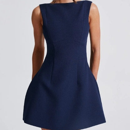 Women's Sleeveless Backless Mini Dress