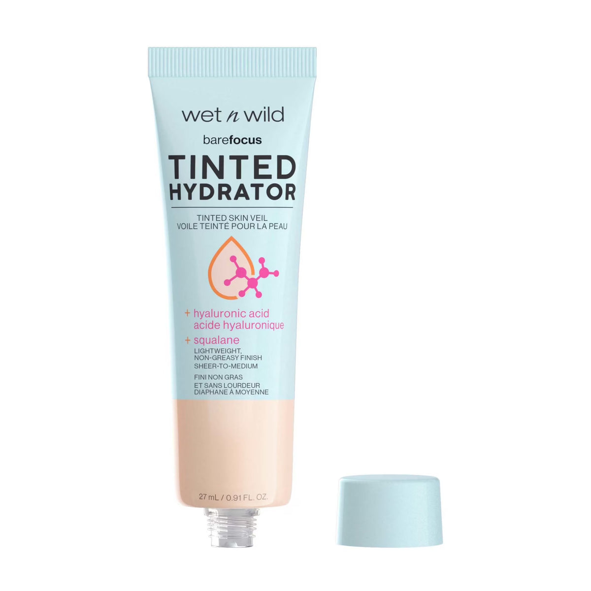 Bare Focus Tinted Hydrator - Tinted Skin Veil, Light Medium, 0.91 Fl Oz