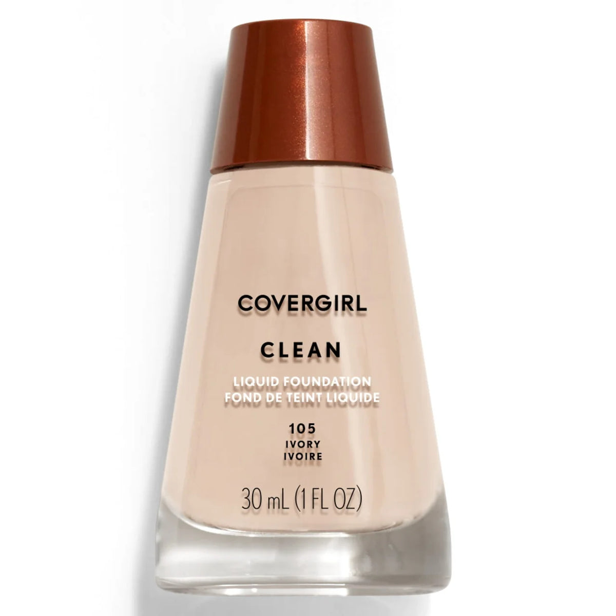COVERGIRL Clean Liquid Foundation – 105 Ivory, 1 fl oz