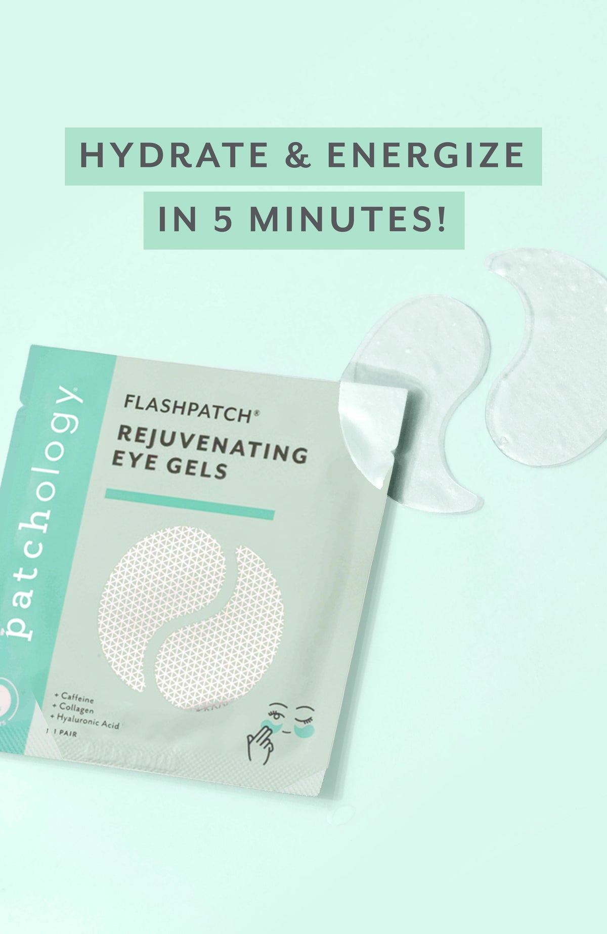FlashPatch Rejuvenating Under Eye Gels for Day and Night Use, 5 Count