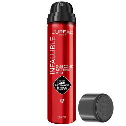 L'Oreal Paris Infallible 3-Second Long-Lasting Setting Spray, Up to 36 Hours Wear