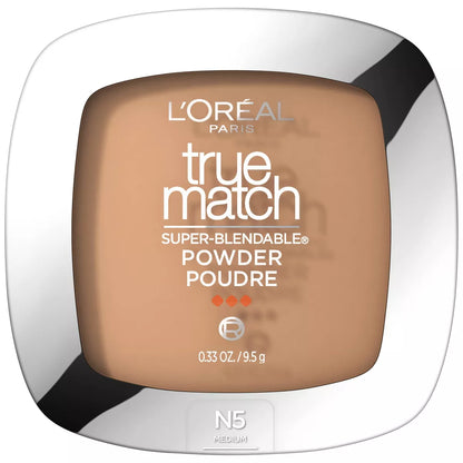 L'Oreal Paris True Match Super Blendable Oil-Free Pressed Powder, 0.33 oz