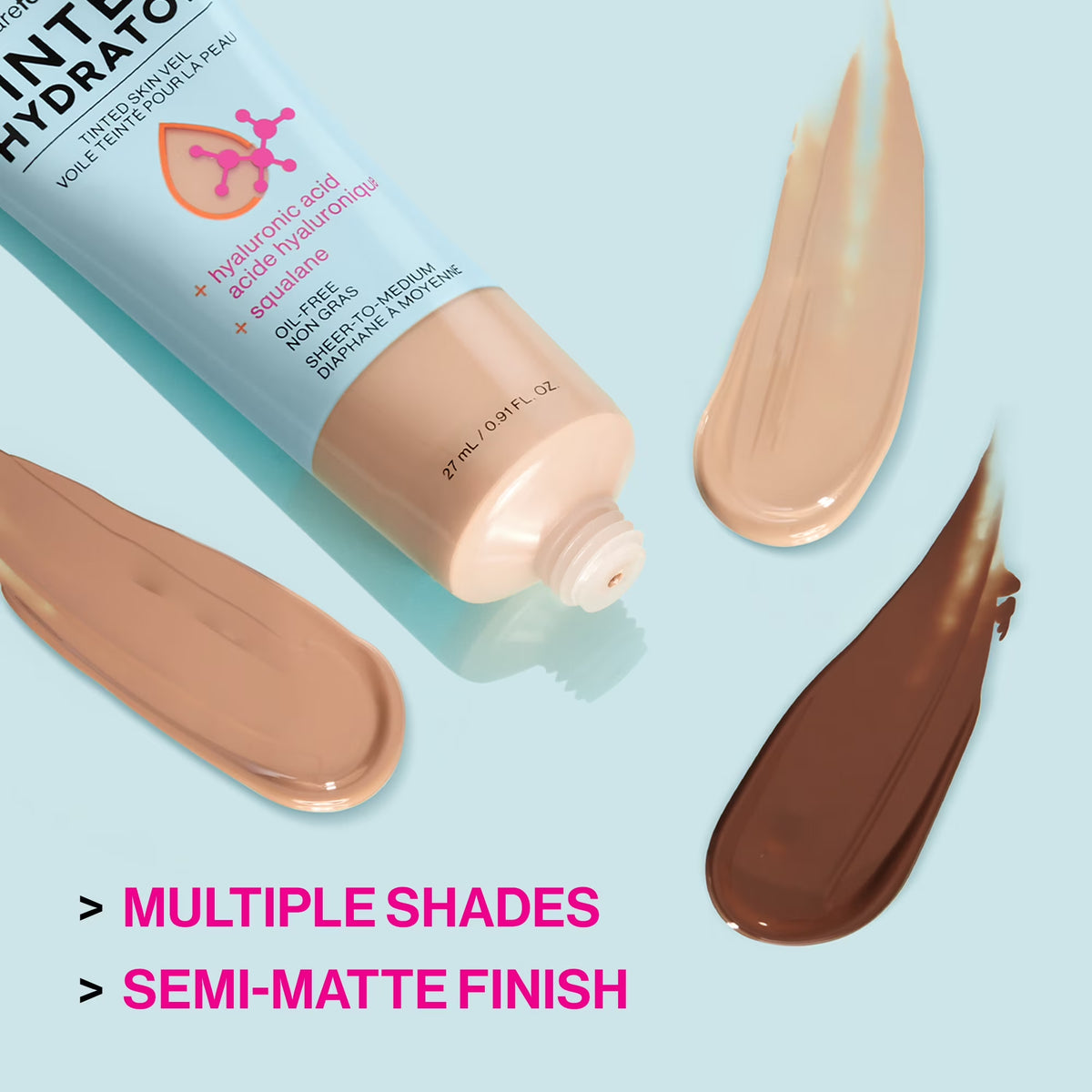 Bare Focus Tinted Hydrator - Tinted Skin Veil, Light Medium, 0.91 Fl Oz