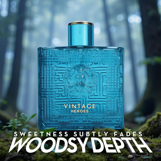 A CENTER Vintage Hero Eau de Parfum for Men, 3.4 Fl Oz - Natural Spray with Masculine Scent, Ideal Gift for Daily Use