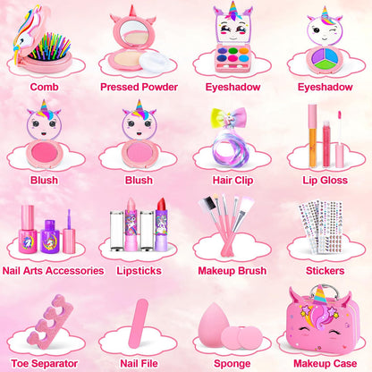 Children's Non-Toxic Washable Makeup Kit for Girls
