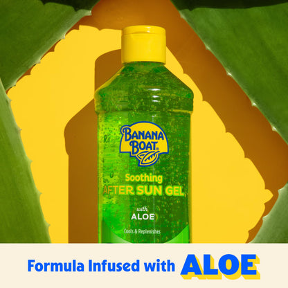 Aloe Gel for Soothing Sunburn Relief and After-Sun Protection, 16 Fl Oz