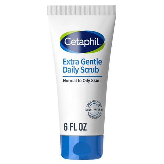 Extra Gentle Daily Face Scrub for Sensitive Skin, 6 Fl Oz - Exfoliating and Cleansing Formula