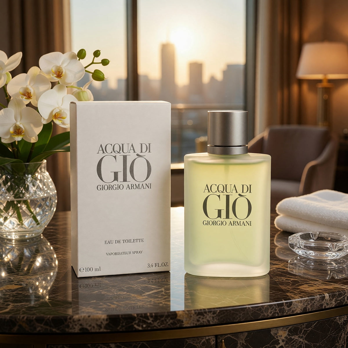 Experience the Essence of the Mediterranean with Acqua Di Gio Eau de Toilette Spray for Men - 3.4 oz of Timeless Elegance