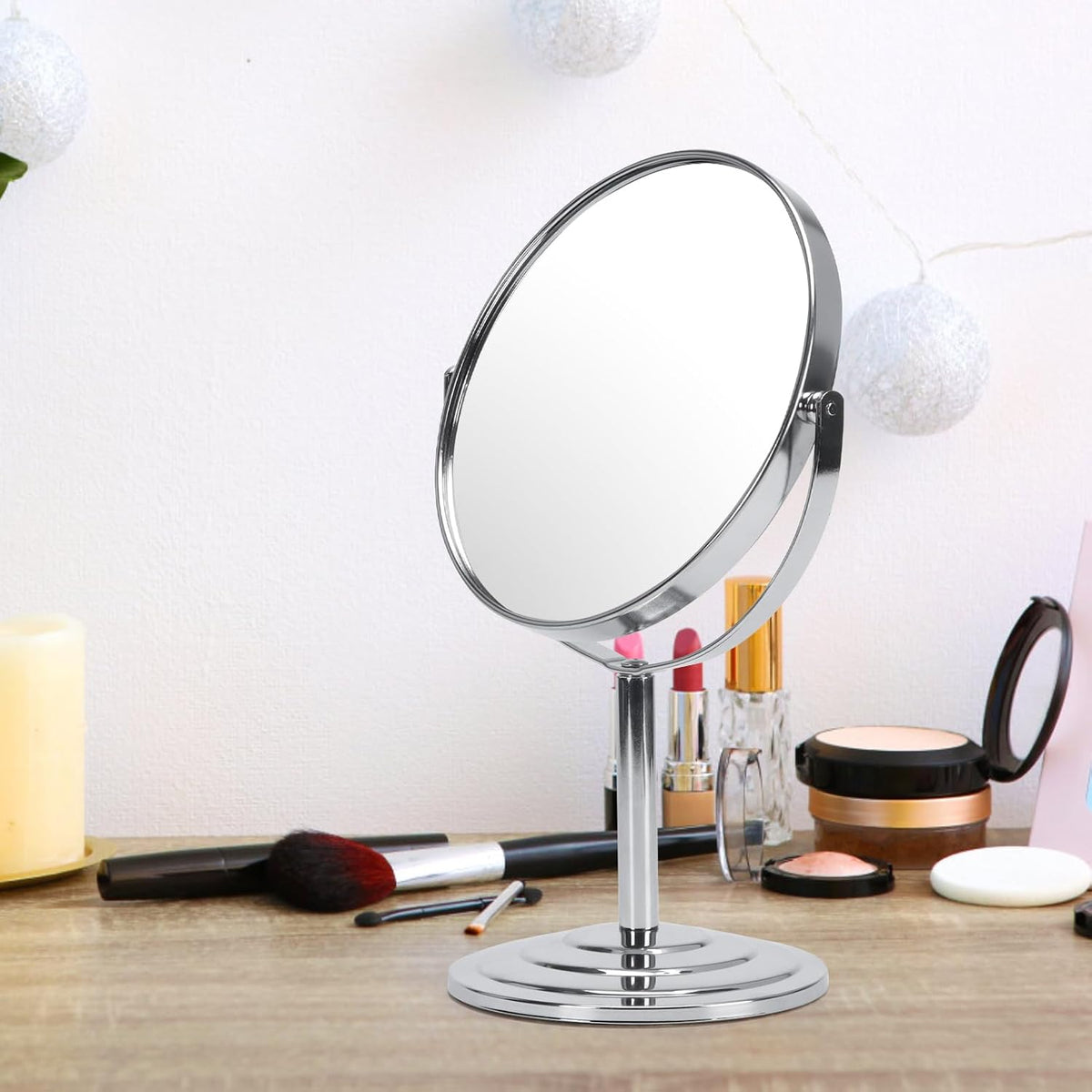 3X Magnifying Vanity Makeup Mirror for Tabletop Use