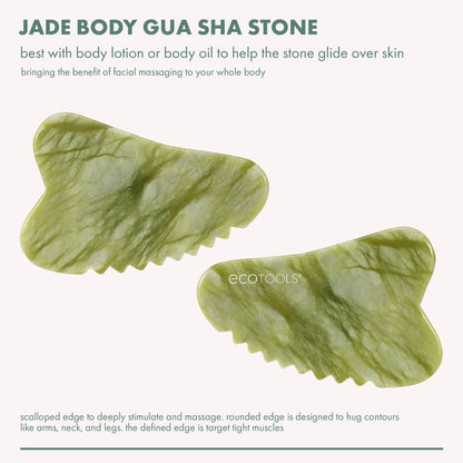 EcoTools Jade Body and Face Gua Sha, 1 Count