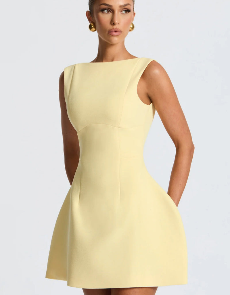 Women's Sleeveless Backless Mini Dress